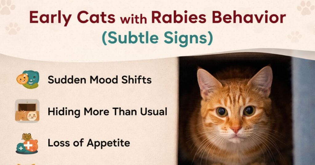 rabies symptoms in cats