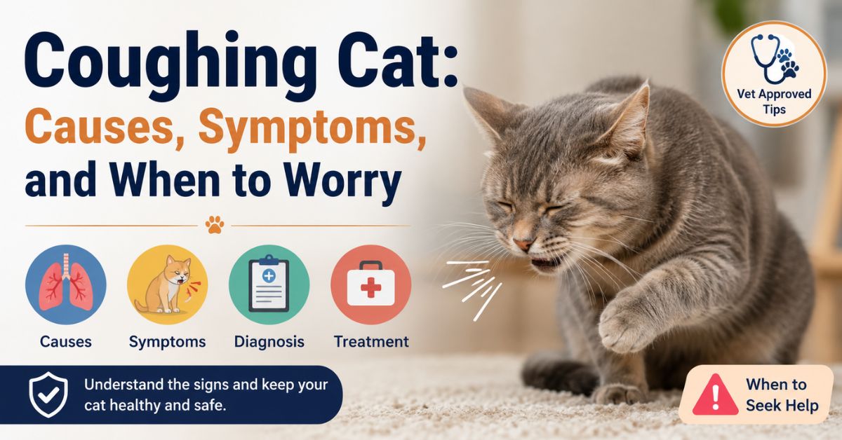 coughing cat