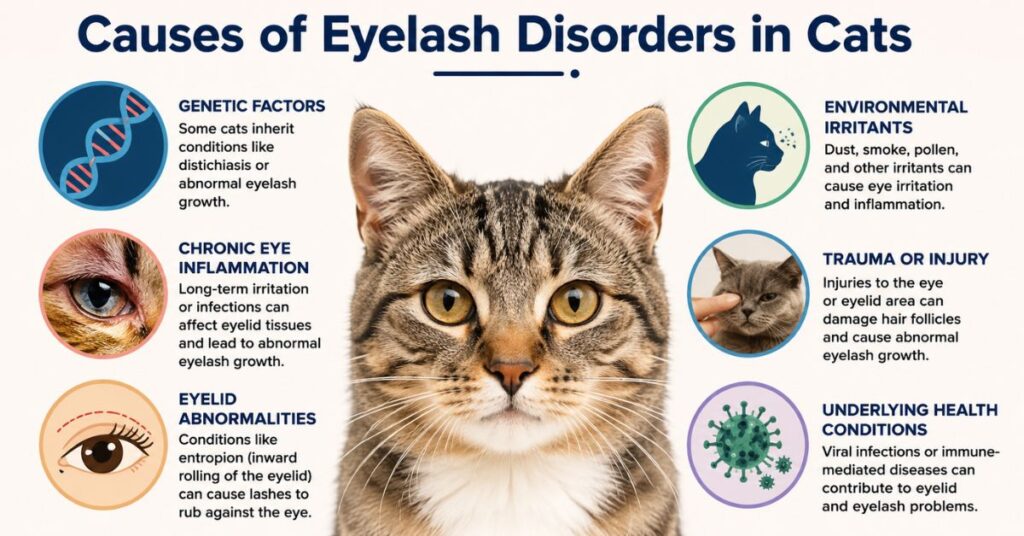 Cat eyelash problems