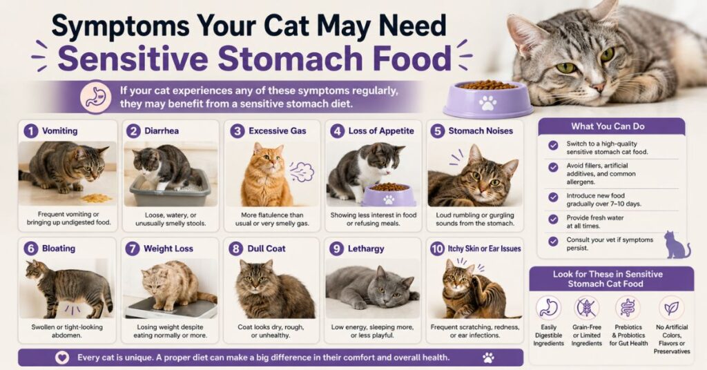 sensitive stomach cat food