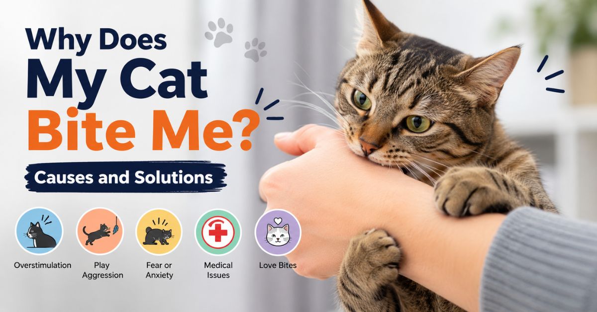 why does my cat bite me