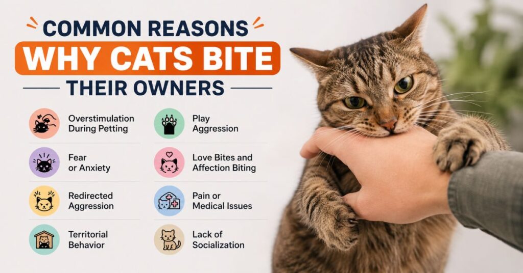 why is my cat biting me