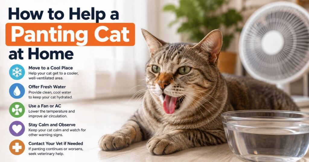 cat panting causes