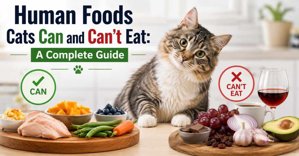Human Foods Cats Can and Can't Eat